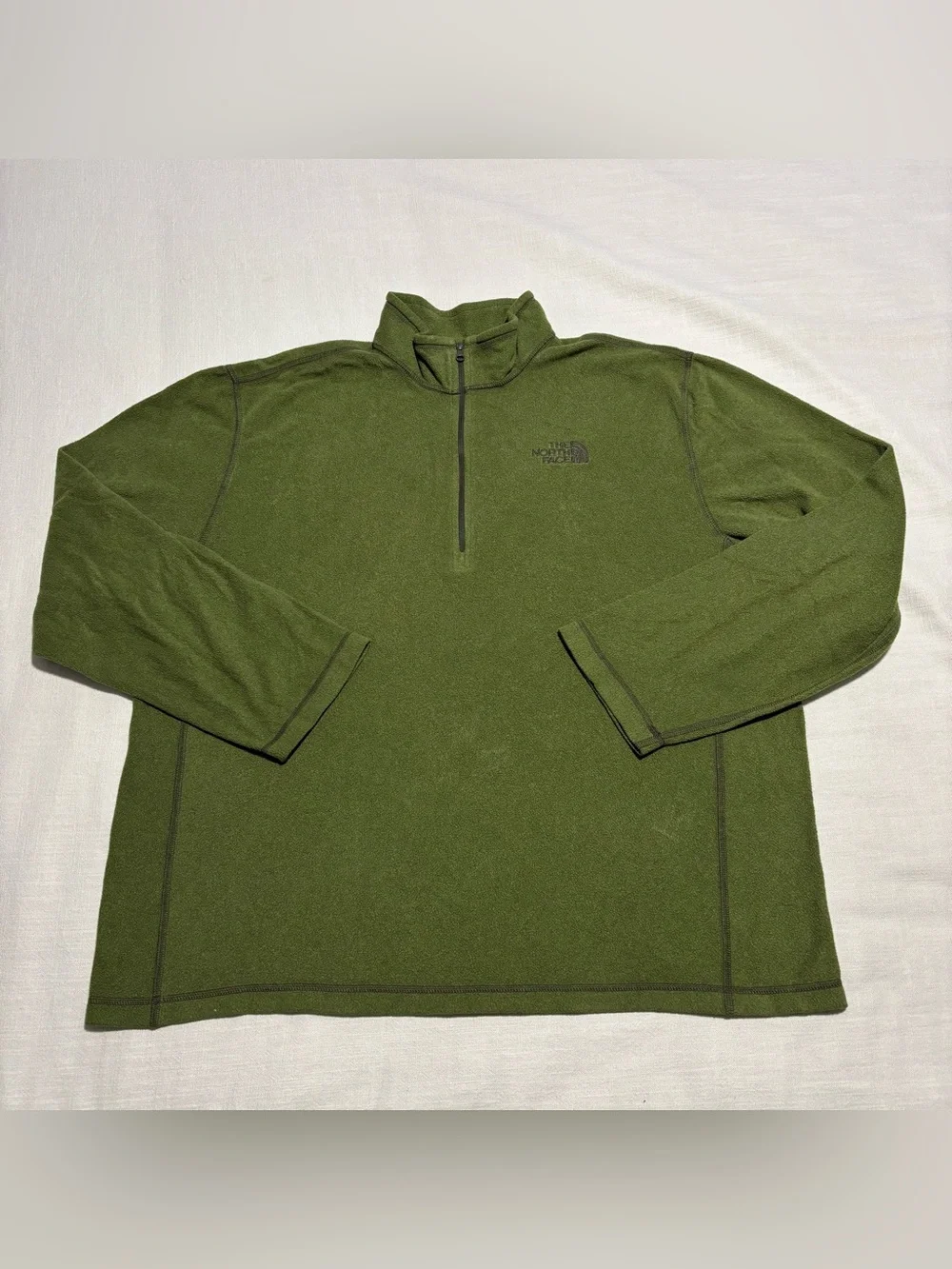 Men’s The North Face Fleece 1/2 Zip Pullover | Green | Size XL